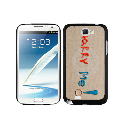 Valentine Marry Me Samsung Galaxy Note 2 Cases DTO - Click Image to Close